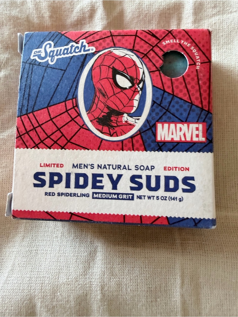 Dr. Squatch Marvel Spider-Man Soap - Spidey Suds Limited Edition NIB